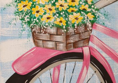 Basket of Daisies - Pink